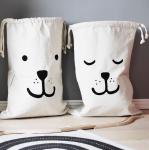 11.5x13.5 Inch Clothing Drawstring Cotton Laundry Bags