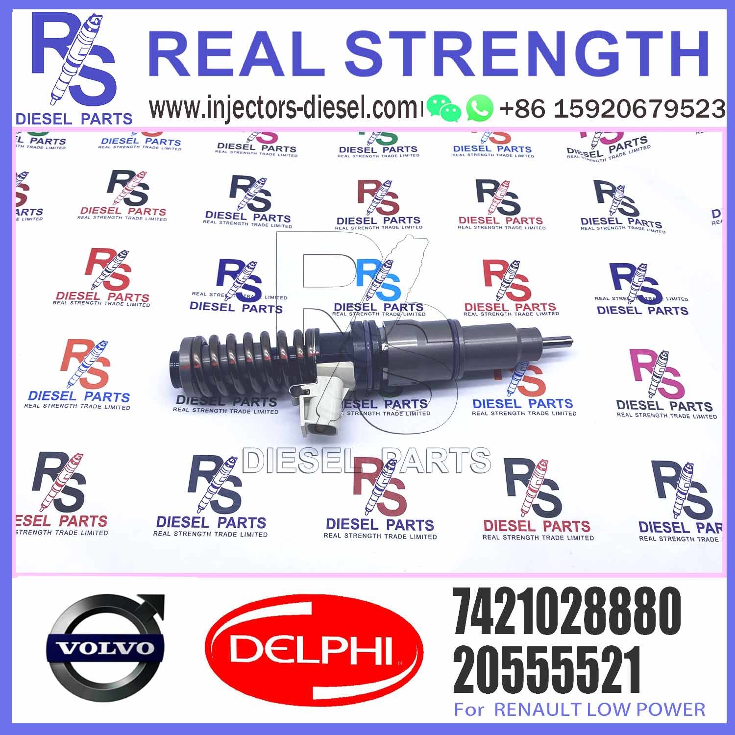 Direct Sale Diesel Fuel Injector 21582096 7421028880 74221644598 BEBE4D35002 For RENAULT 11LTR EURO3 HI