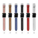 22mm Silicone Leather Watch Strap for iWatch Series 6 5 4 3 2 1 SE Luxury and