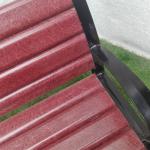 Street Garden Park 1500mm WPC Wood Cast Iron Bench