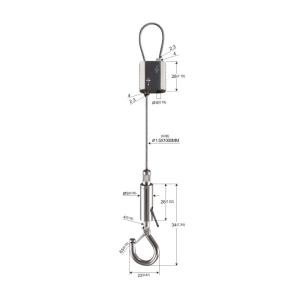 Quality Brass Snap Zinc Alloy Cable Looping Gripper For Light Hanging 1.5mm wholesale