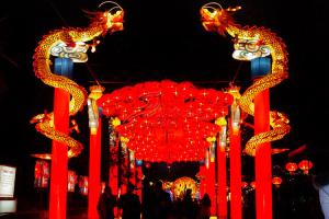 Quality Outdoor Fabric Chinese Lanterns Waterproof For New Year Decoration wholesale
