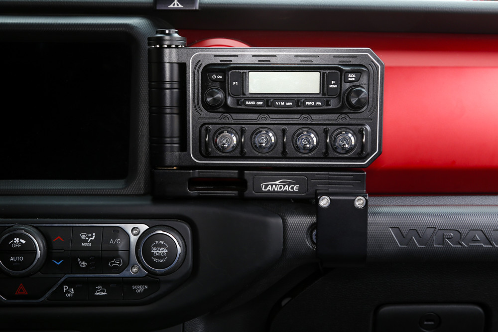 Black Aluminum Light Switch Panel and Advantage 2 Power Control for Jeep Wrangler