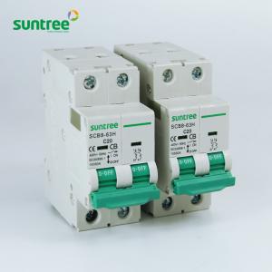 China IEC60898 10kA Tender Type C MCB Circuit Breakers With 4 Poles on sale