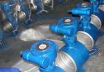 Gearbox Operated Butt Welded Eccentric Butterfly Valve 16'' Three Eccentric