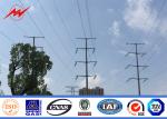 Hot dip galvanized steel poles Steel Utility Pole for 69kv transmission