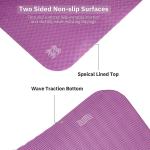 183x61cm ZH Tear Resistant Workout Yoga Mat 6mm Thickness Rollable Private Label
