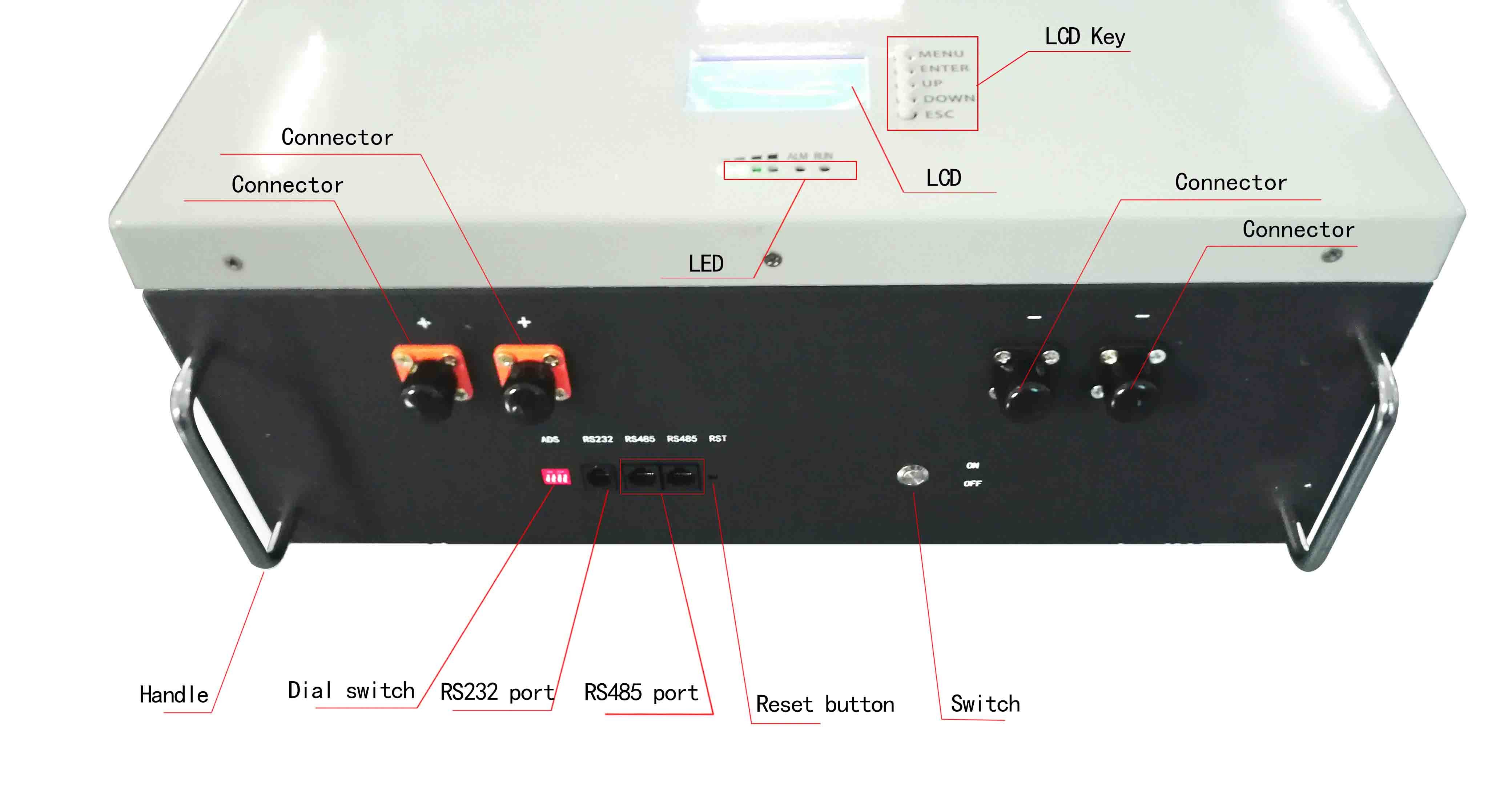 Wall Mouted 51.2v 200ah 16S 10kwh Lifepo4 Lithium Ion Battery