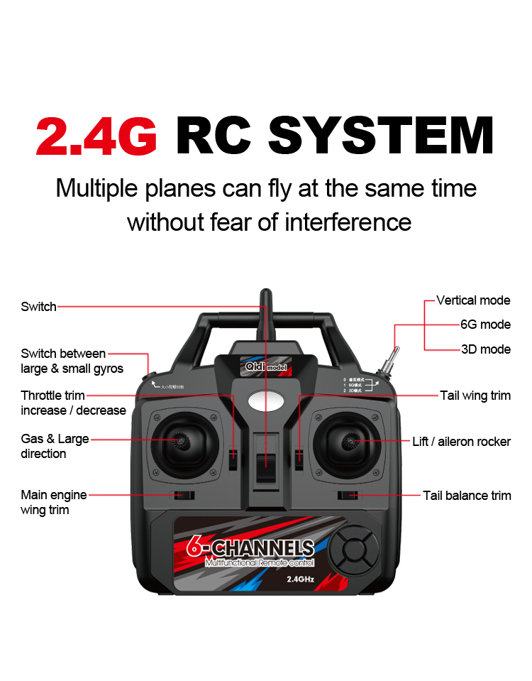Trainstar RC Plane Glider EPP Foam Trainer Warbird Fixed Wing RTF One-Key U Turn Electric Power Source 140g 2.4GHz 4CH