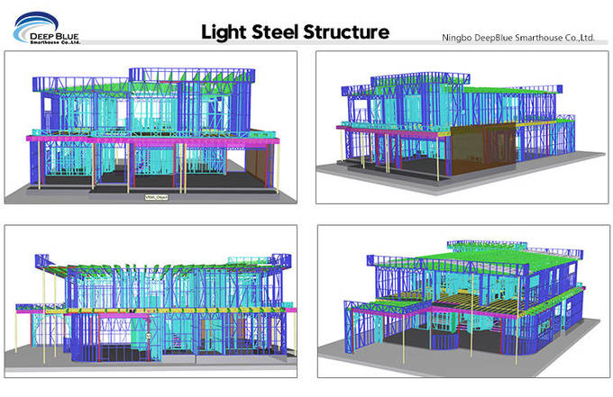 Austrila Light Steel Frame House Construction Modular Home Luxury Villa House Kits