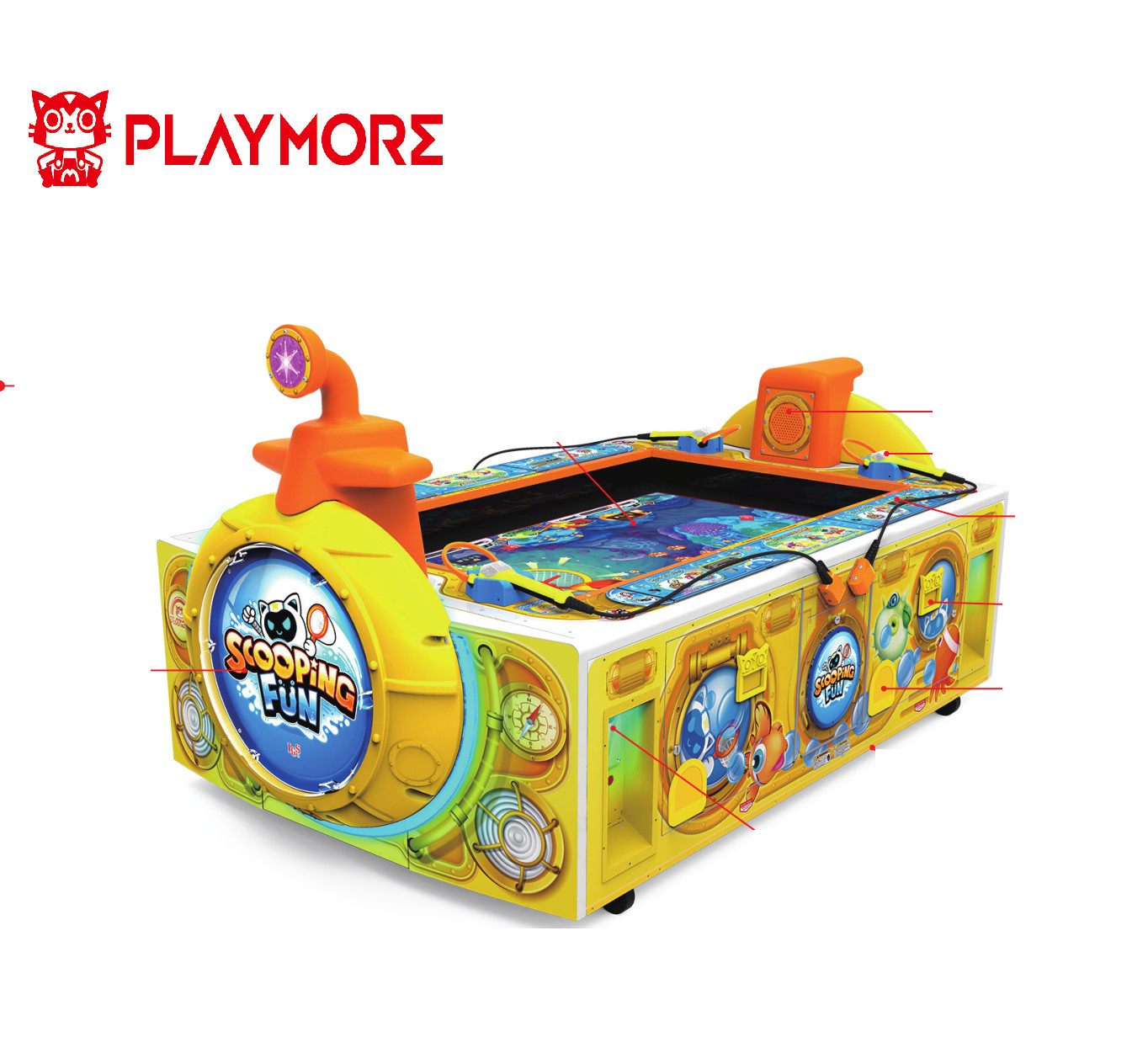 350W Shopping Mall Capsule Toy Vending Machines Simulator Fishing Arcade Game Machine