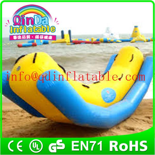 Inflatable commercial water park inflatable totter for water sports water totter