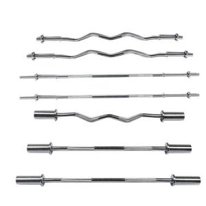 Quality 2.2m Gym Cap Barbell Olympic Super Curl Bar Ez Bar Curl 50mm Weight Lifting wholesale