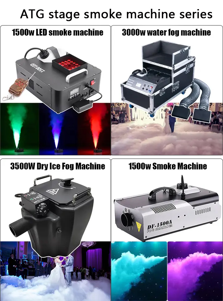 DMX512 Control 1500W Smoke Fog Machine for Stage Lighting at Wedding Party