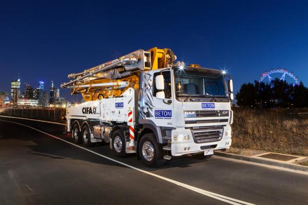 CIFA K45H Refurbished Used Concrete Pump Truck Carbotech DAF CF85 8X4 Australia