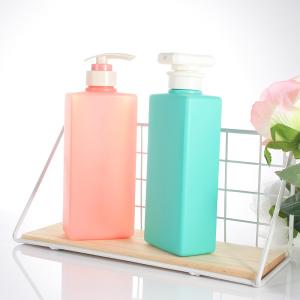 Quality Pink 500ml Cuboid Shape Shampoo Pump Dispenser Bottle wholesale