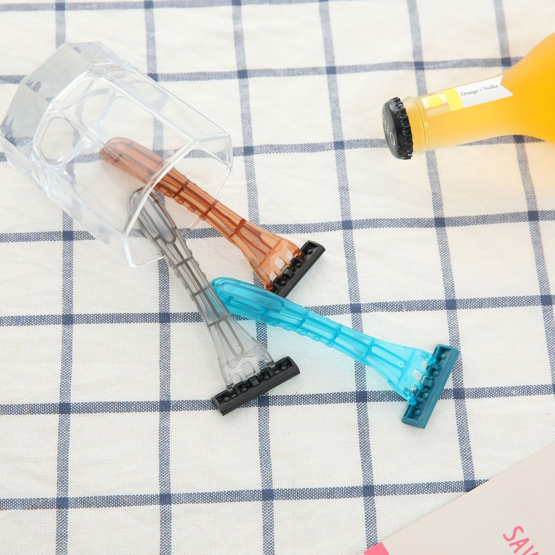High Quality New 2 Blades Plastic Shaving Razor Private Label Disposable Safety Razor