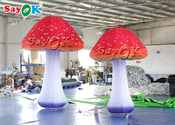Stage Decoration 2.5m Inflatable Mushroom With Led Light