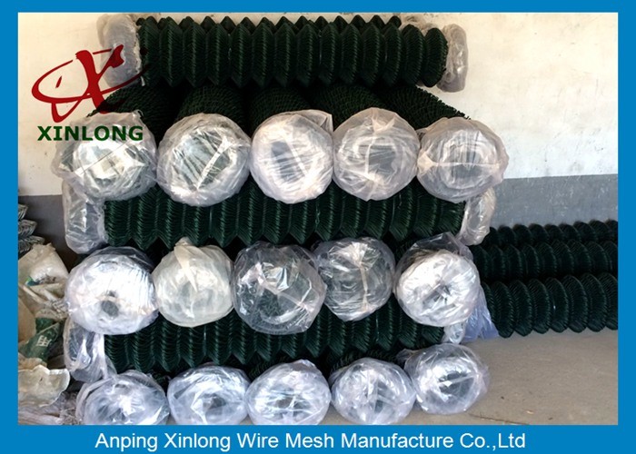School Chain Link Fence / Hot Dipped Galvanized Chain Link Security Fence