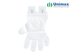 Quality Anti Slip PE Disposable Clear Plastic Gloves With Eyelet wholesale