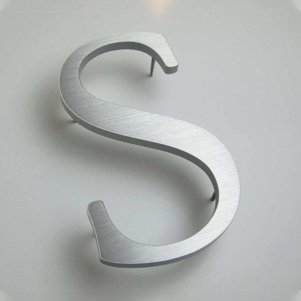 Decorative Stainless Steel 3D Metal Letters Lobby Signs For Business