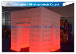 Popular Oxford Material Square Inflatable Photo Booth Kiosk Tent With Led
