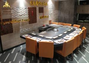 Quality Arch Shape Electromagnetic Teppanyaki Grill Fume Purifier Hibachi Table wholesale