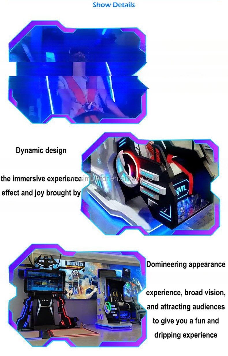 Super crazy immersive VR flight simulator 9d vr 360 degree rotation chair 360 vr simulator