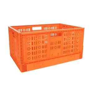 Quality Customized Logo Tourtop Folding Plastic Crate for Fruits and Vegetables Acceptable OEM wholesale