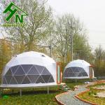 Fireproof Outdoor Camping Geodesic Dome Tent 5m Diameter For Accommodation