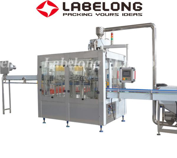 PET / Glass Bottle Liquid Bottling Machine For Juices Mineral Water Purified