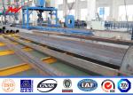 Hot Dip Galvanized Steel Philippines Metal Utility Poles For Utility Transmissio