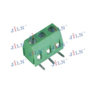Quality Green Color 5.0 mm Screw Terminal Blocks Female Right Angle Type wholesale