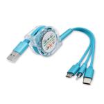 Universal Retractable Usb Charging Cable , Retractable Micro Usb Cable