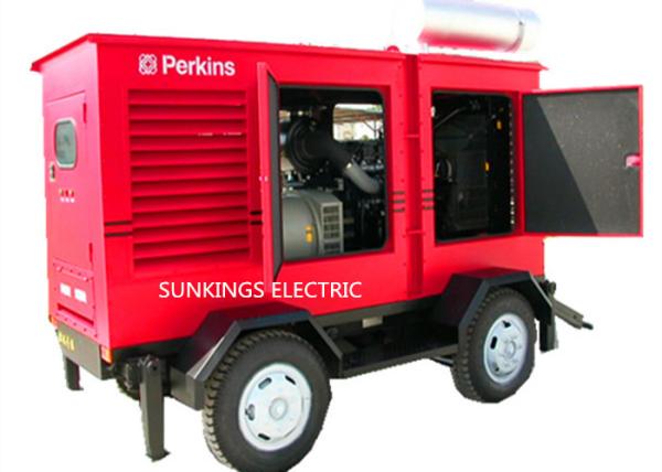 250KVA Trailer Mounted Mobile Diesel Generators 400V Voltage AC Three Phase