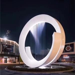 Quality Customized 316L Pool Fountain Statues Decorative Abstract Metal Art Sculptures wholesale