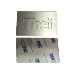 OEM / ODM Aluminum Self Adhesive Embossed Logo Sticker Metal Plate