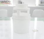 Indoor Dryer Vent Kit 4 Inch Flexible Air Duct White Lint Trap Bucket 4'' Hose