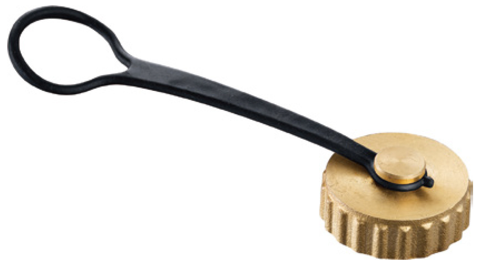 6022 Female Threaded Brass Stopper G3/4" With Hanging Belt For Manifold Draining Valve