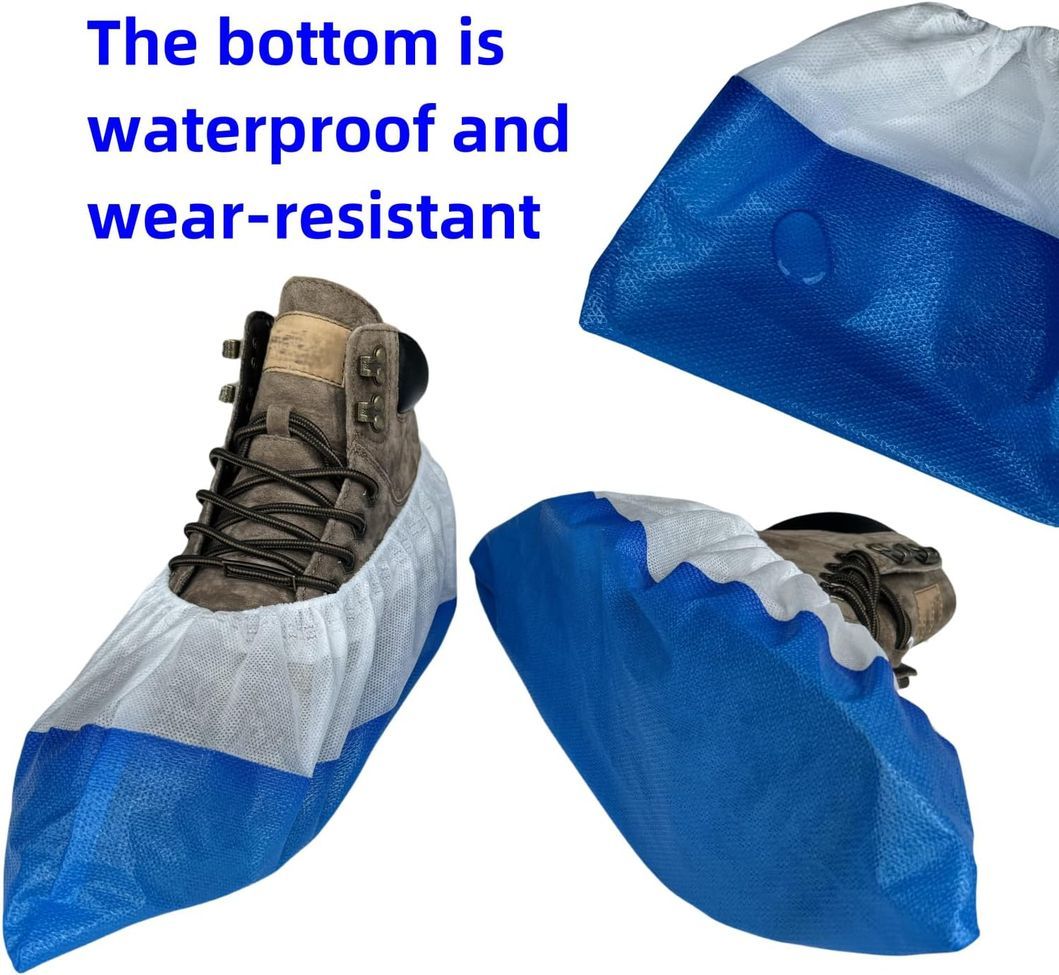 Recyclable Non-Woven PP Fabric Non Slip Disposable Shoe Covers