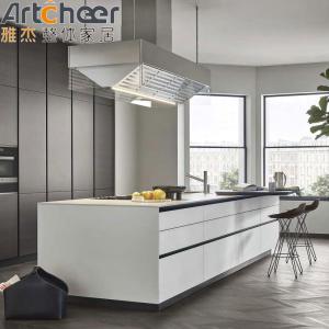 Quality Solid Wood Door Panel Modular Kitchen Cabinets Modern Design Aluminium Profile Furniture wholesale