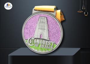Quality Soft Enamel And Glitter Filled Custom Award Medals Embossed Logo For Business Gift wholesale
