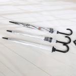 POE Rain Stick Birdcage Umbrella , Auto Open Clear See Thru Umbrellas