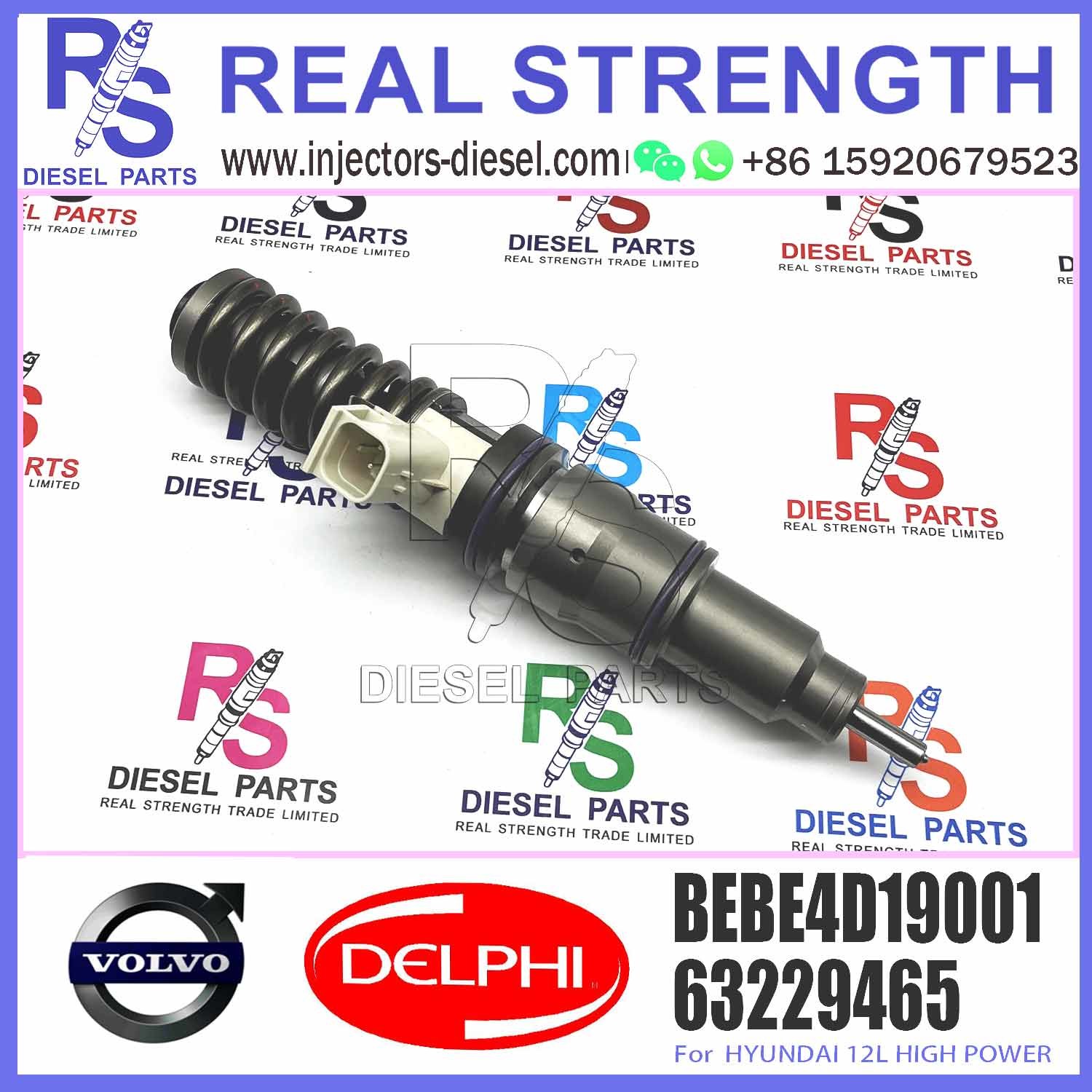 Common Rail Diesel Fuel Injector 63229465 33800-82000 BEBE4D19001 for Engine Parts