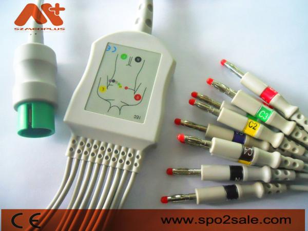 Spacelabs Compatible Direct Connect EKG Cable For Spacelabs 90367, 90369, 90496,