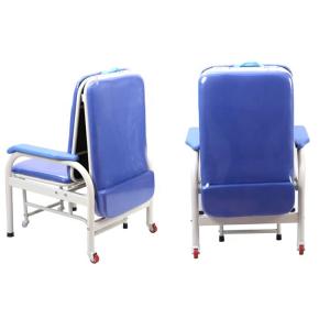 Quality Aluminum Alloy Hospital Folding Chair Bed , Medical Accompany Chair wholesale