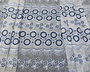 Quality Cotton Colored Dot Polyester Lace Fabric Burnout Flower Lace for Girls ' Dress and Skirts(CY-DK0022) wholesale