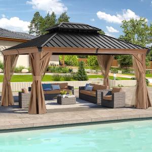 Quality Elegant Metal Roof Gazebo: Modern Design Meets Storm-Resilience wholesale