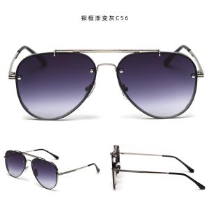 Quality UVA Rays Metal Frame Polarized Sunglasses UV400 Women Rimless Sunglasses wholesale