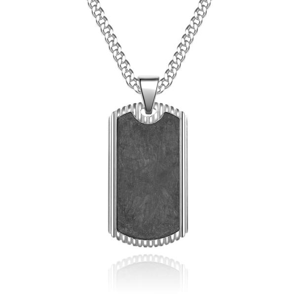 Stainless Steel Blank Diamond Pendants Non Tarnish Necklaces with Link Chain